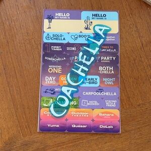 Coachella Music Festival 2025 stickers